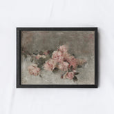 Vintage Print Framed | Pink Rose Study A115